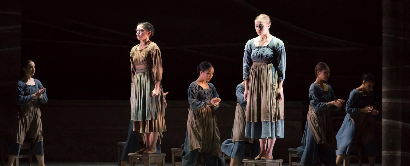 Young Jane and Helen Buirns are punished by being made to stand on their chairs without moving for hours without end