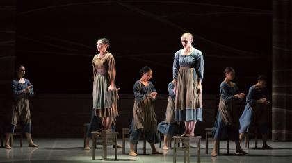 Young Jane and Helen Buirns are punished by being made to stand on their chairs without moving for hours without end