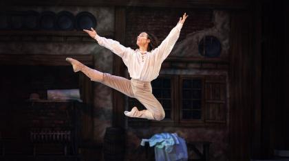 D'Artagnan leaps with joy