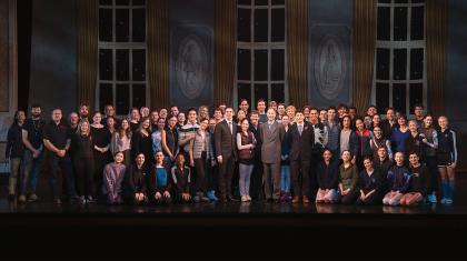 HRH Prince Edward and Northern Ballet on stage at Woking New Victoria Theatre.